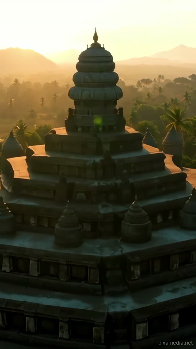 Borobudur's Eternal Dawn - Ancient Civilizations AI stock
